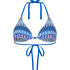 Tr&oacute;jkątny top od bikini Cali, Niebieski