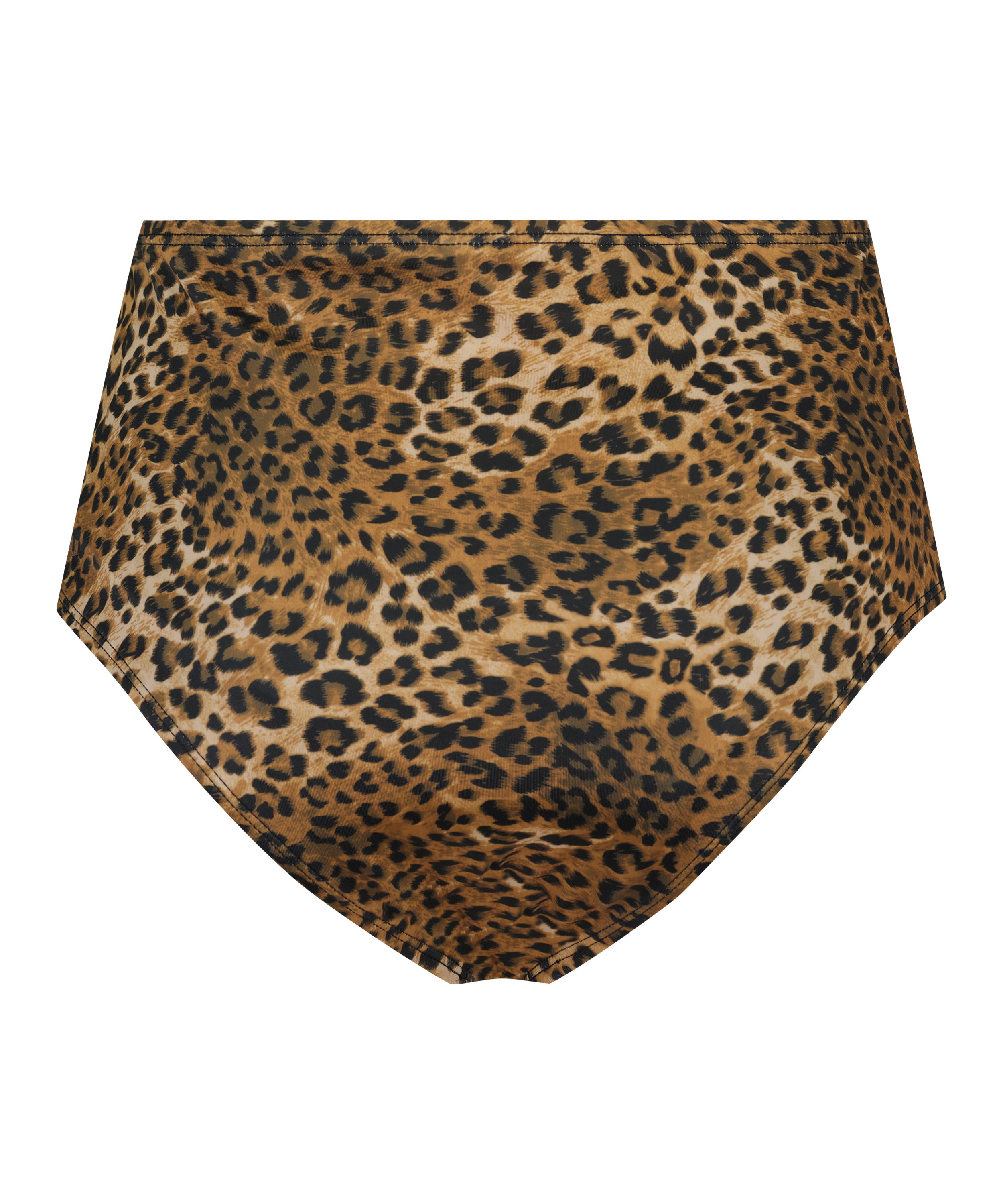 Figi bikini z wysokim stanem Leopard, Brązowy, main