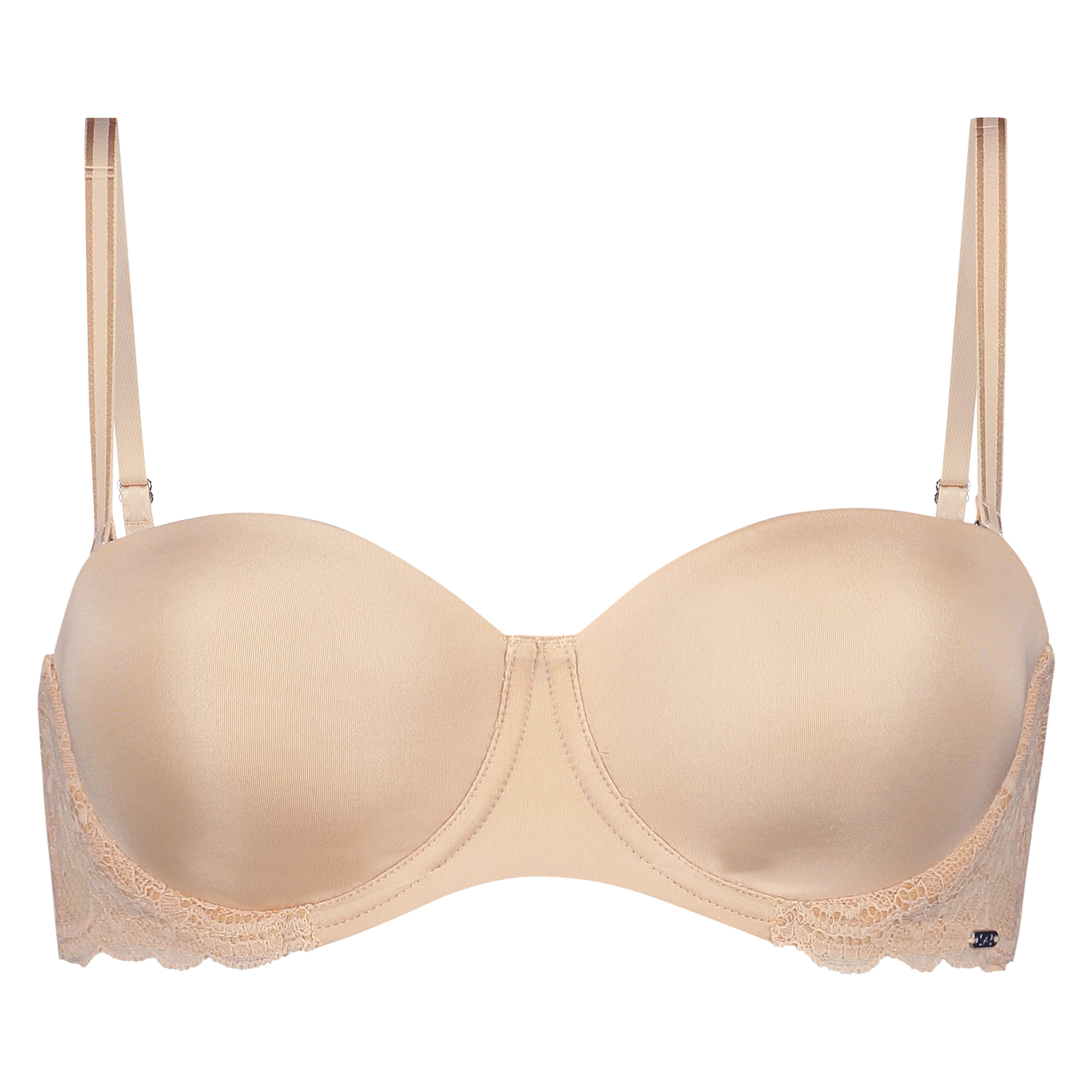 Angie Padded Strapless Underwired Bra, Beżowy, main