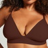 Tr&oacute;jkąt Bralette Smooth, Brązowy
