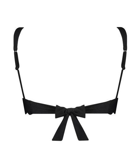 G&oacute;ra od bikini typu tr&oacute;jkąt Scallop, Czarny