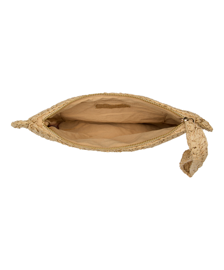 Clutch Rafia, Beżowy
