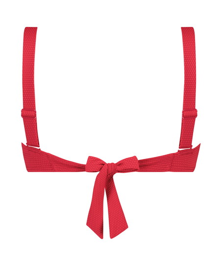 G&oacute;ra od bikini bandeau Scallop, R&oacute;żowy