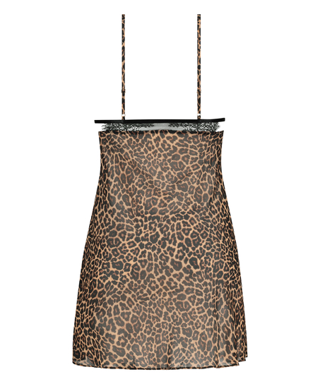 Szyfonowa sukienka na ramiączkach Holly, Czarny