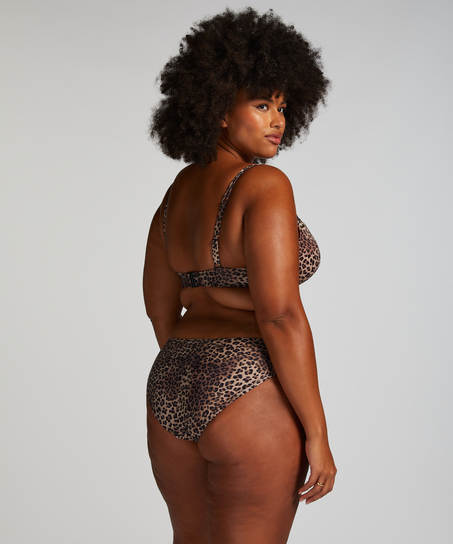 Top bikini typu push-up Cannes, Brązowy