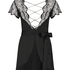 Satynowe kimono Coco, Czarny