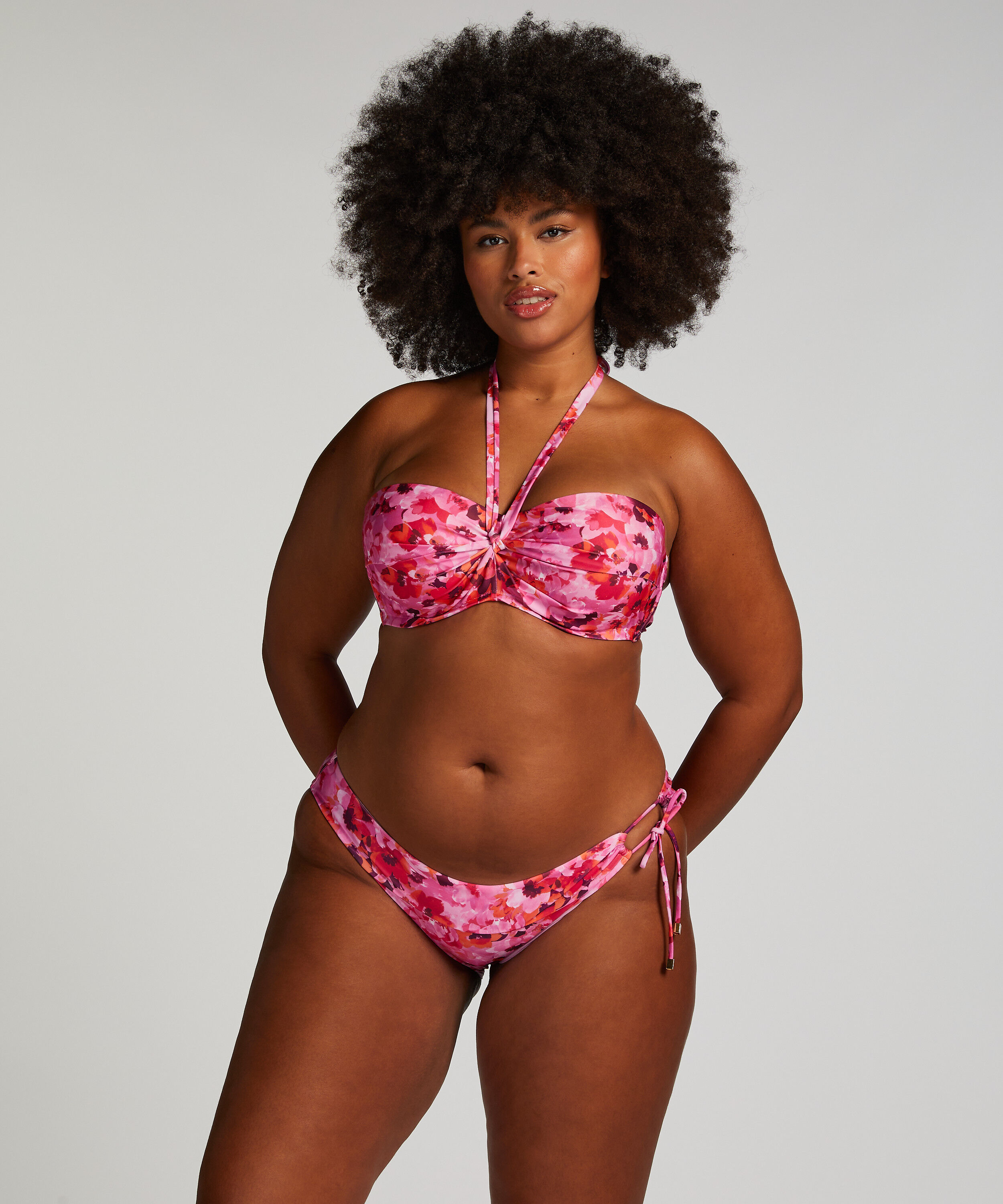 Majtki Bikini Rio Floral, R&oacute;żowy