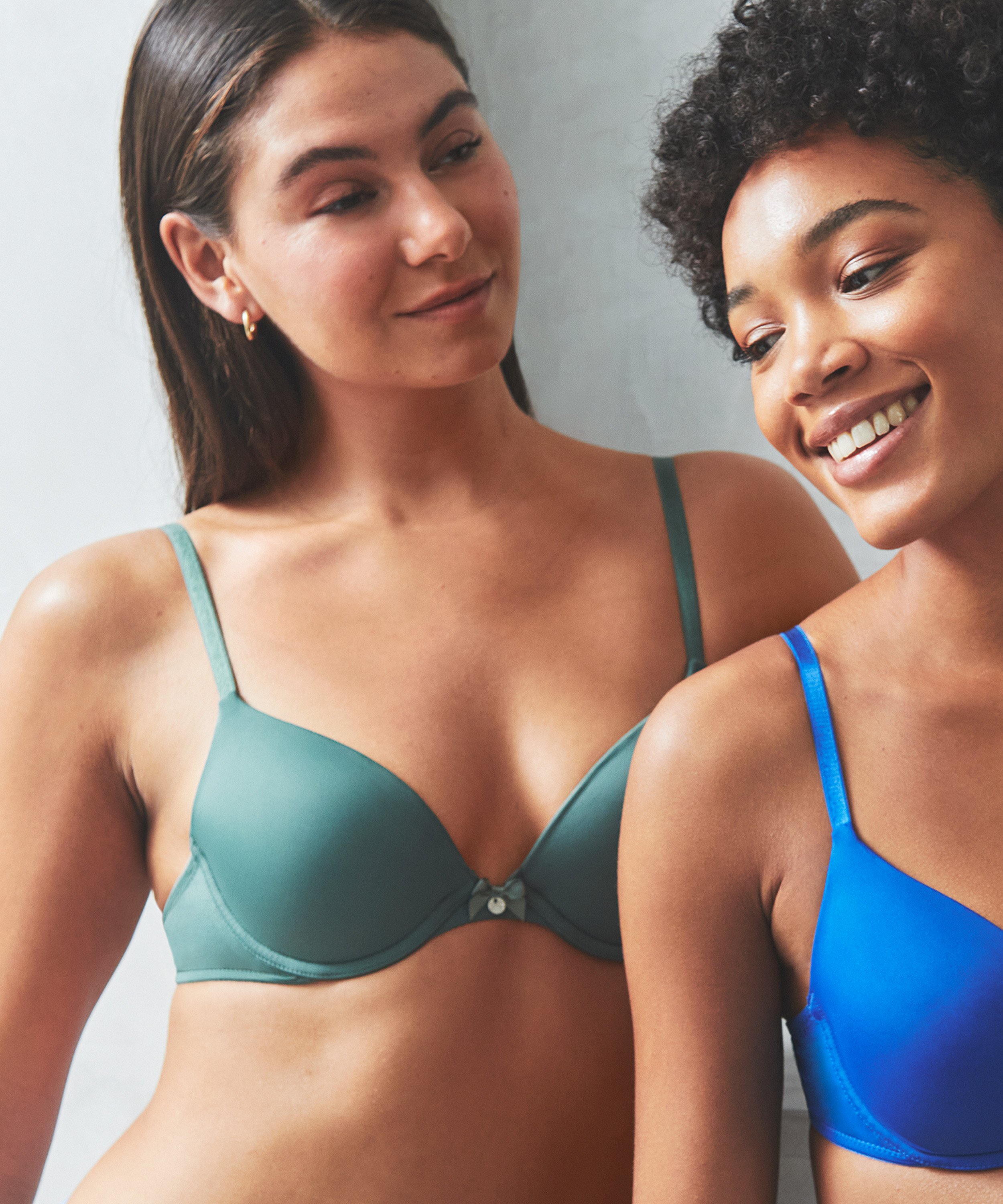 Biustonosz usztywniany z fiszbinami Plunge, Zielony, main