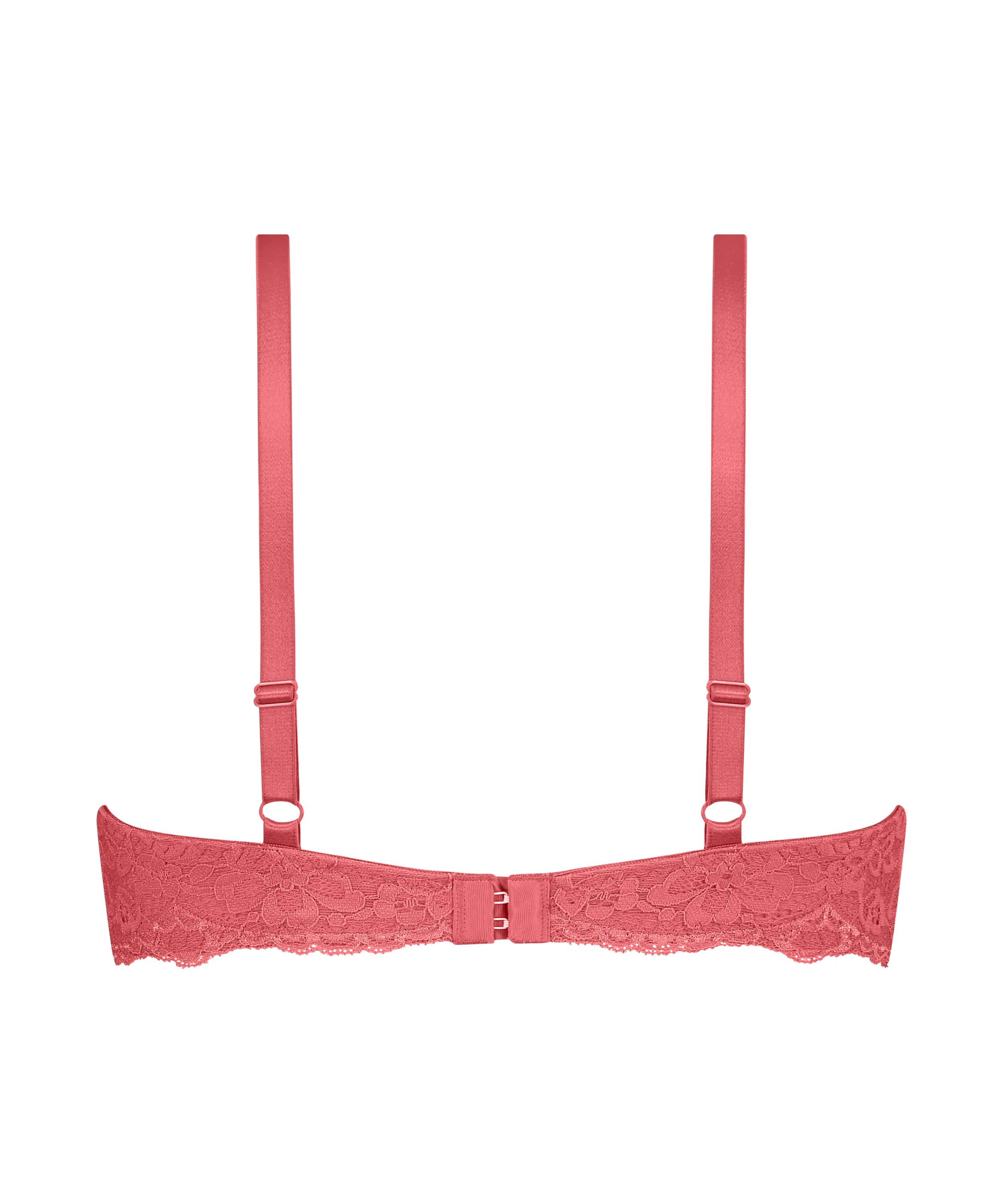 Wyściełany biustonosz push-up z fiszbinami Marine, Czerwony, main