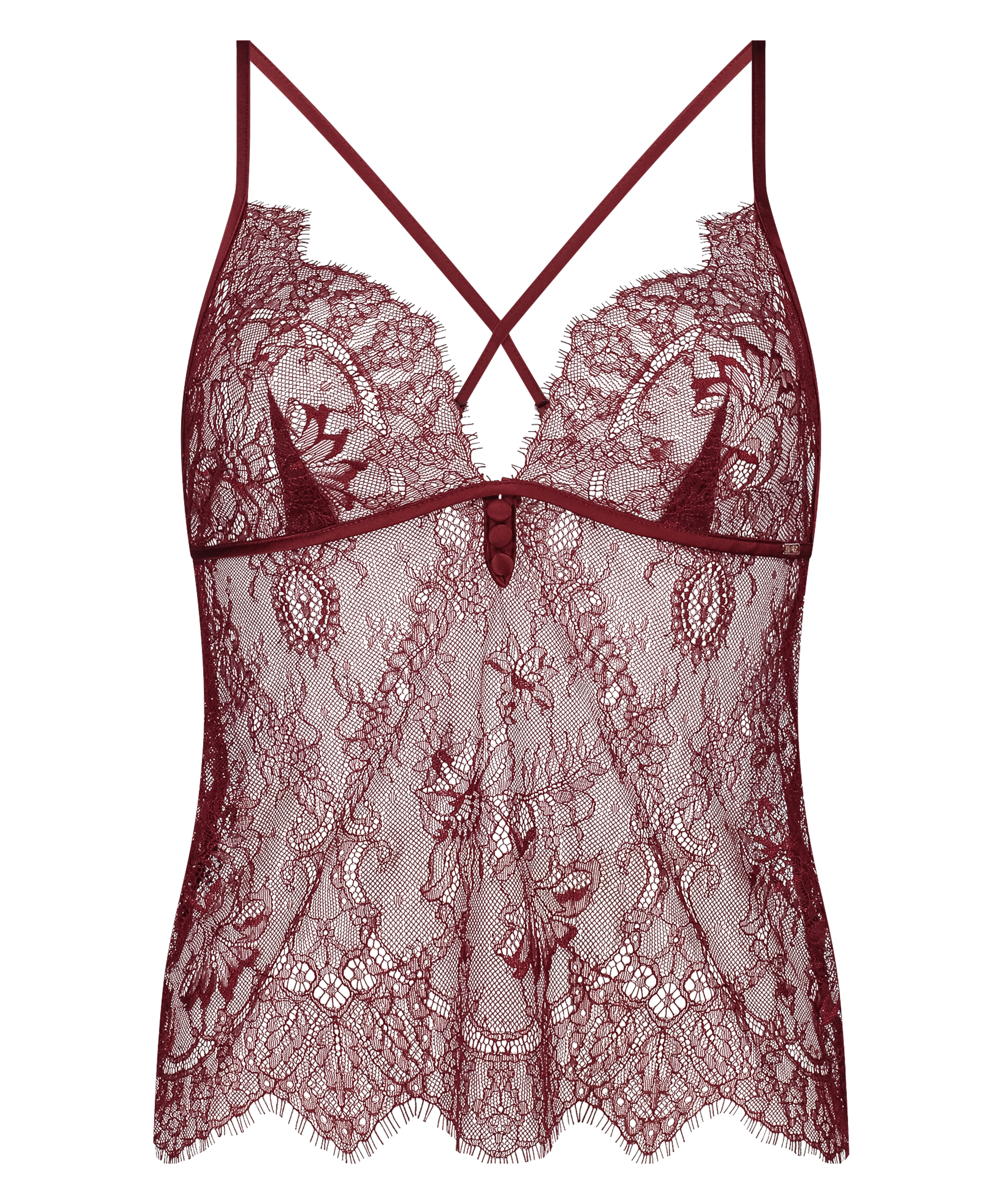 Cami Lace Delphine, Czerwony, main