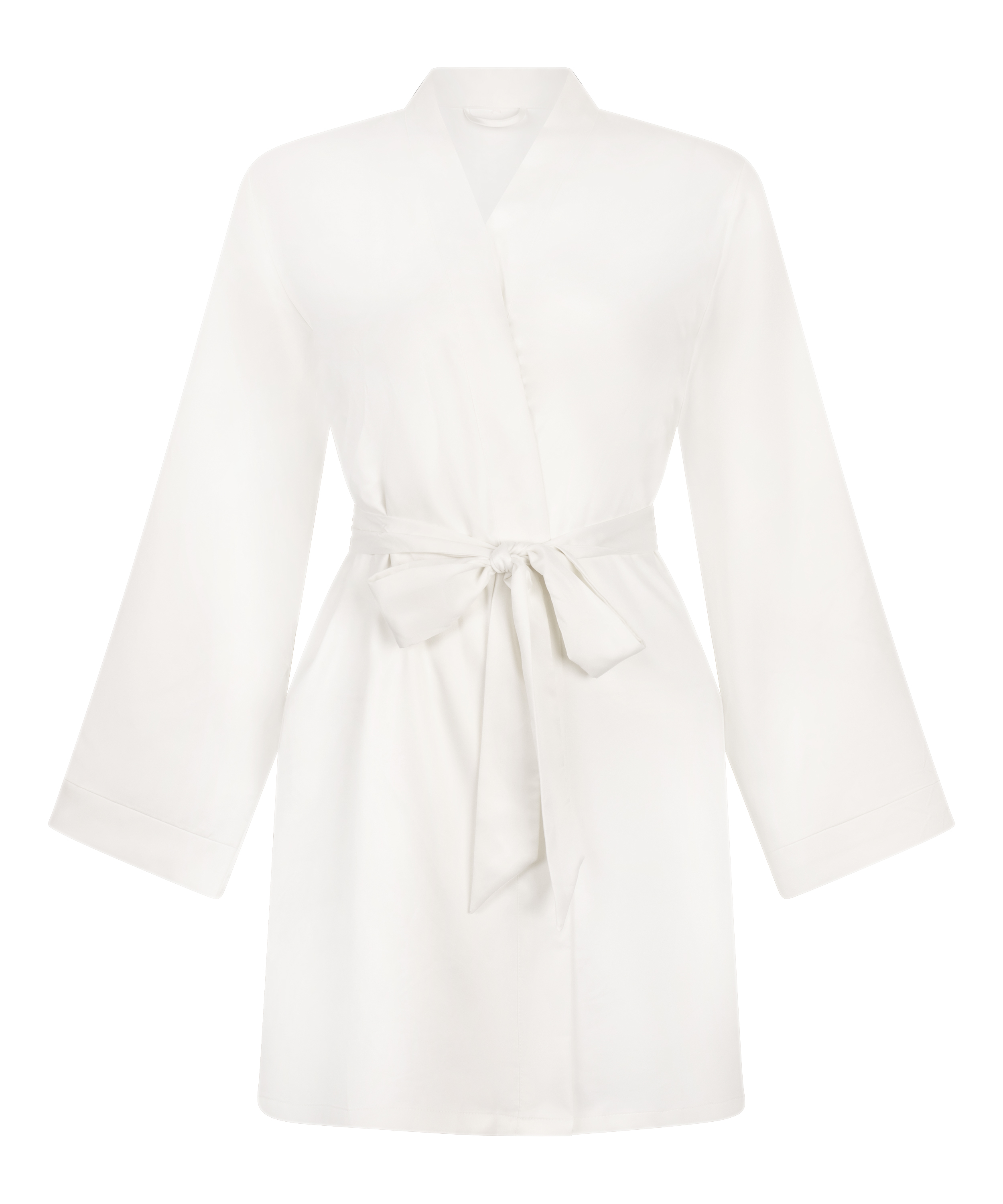 Kimono Ślubny Satynowy, Biały, main