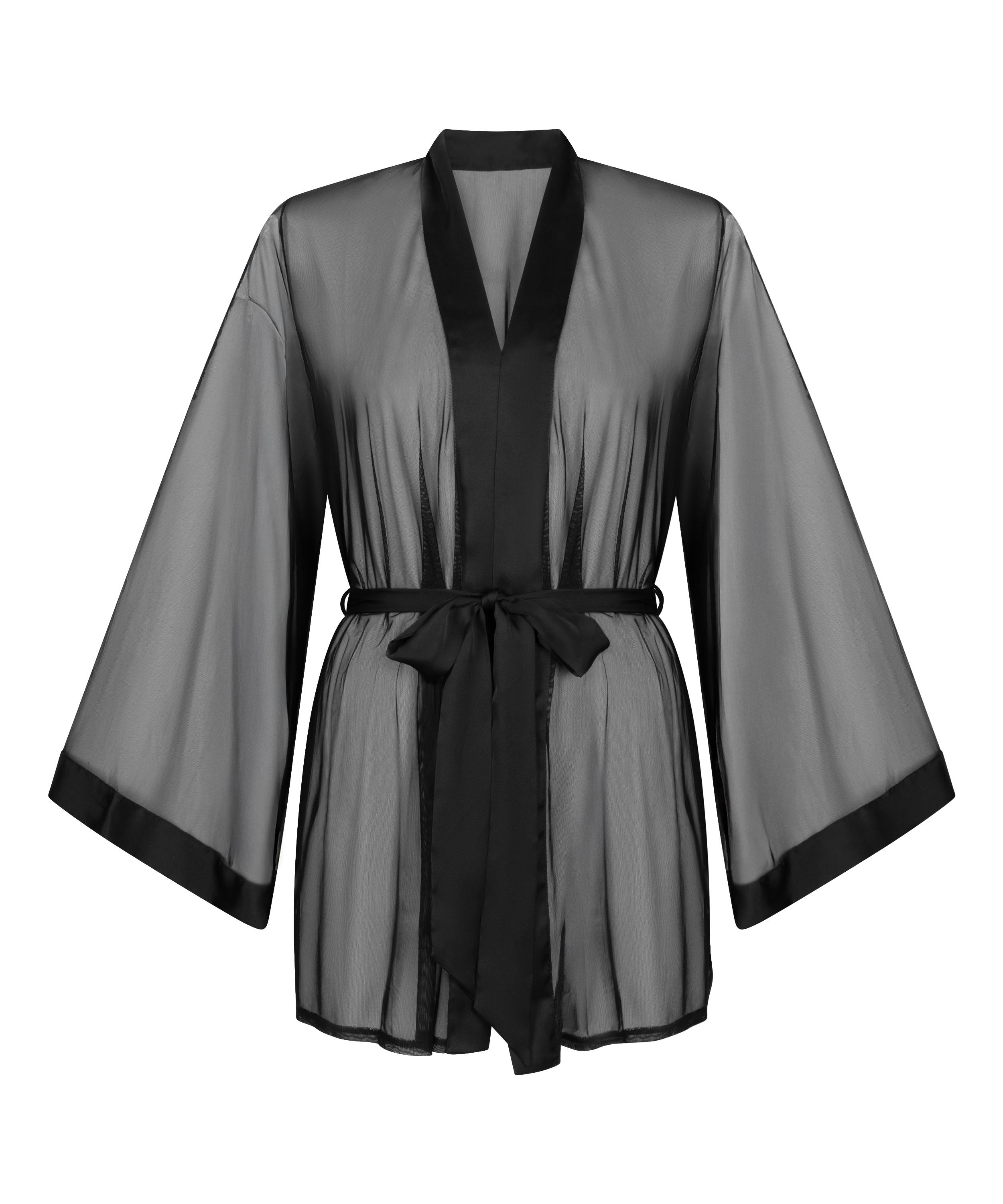 Kimono Maxime Tulle, Czarny, main