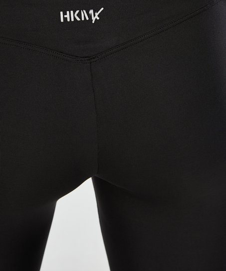 HKMX High waisted sport legging mesh, Czarny