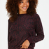 Long-Sleeved Fleece Top, Czerwony