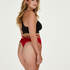 Wysokie stringi Curvy Bonnie, Czerwony