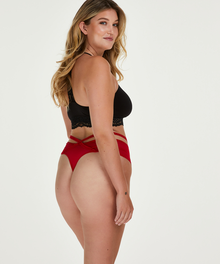 Wysokie stringi Curvy Bonnie, Czerwony