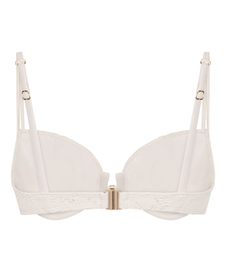 Crochet Bikini Top, Biały