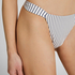 Figi Bikini Highleg Stripes, Biały