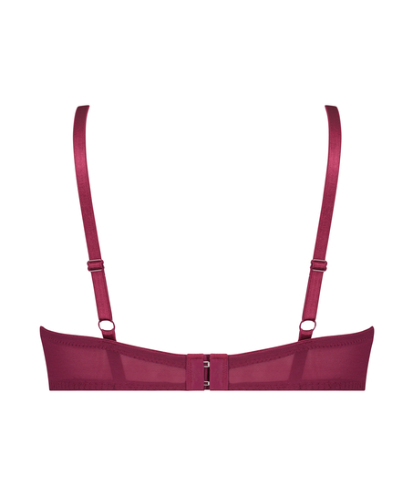 Uformowany biustonosz z fiszbinami Georgia, Czerwony