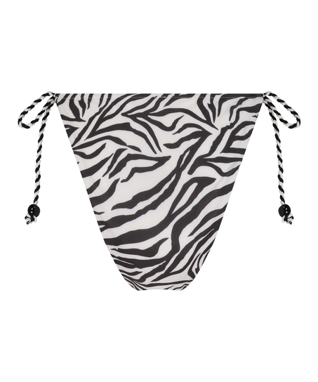 Majtki Bikini Wysoko Krojona Doha, Biały