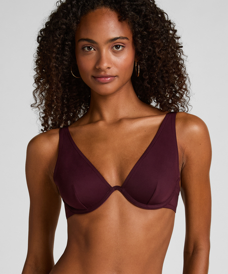 Neoprenowy top od bikini, Fioletowy