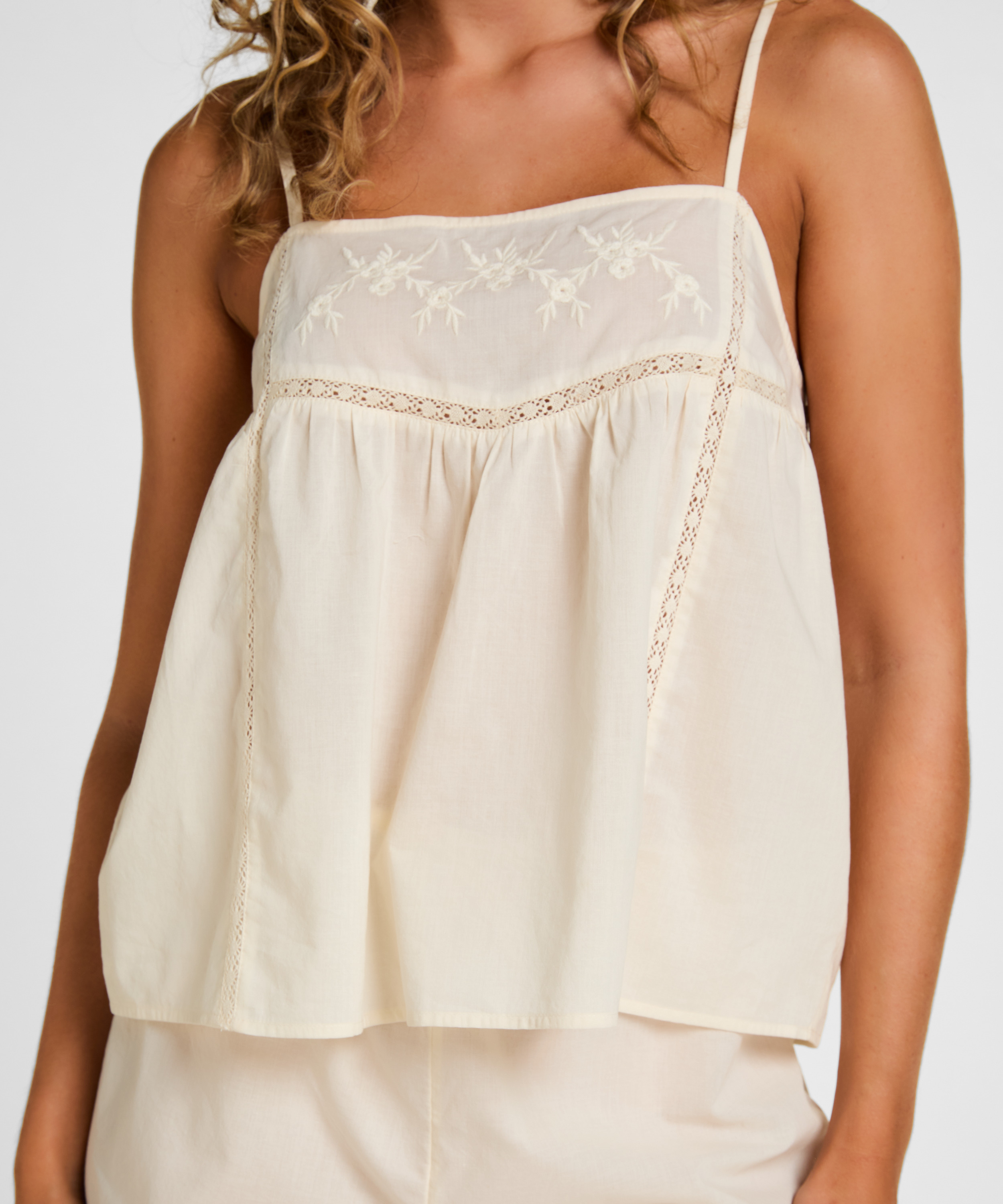 Szorty Piżamowe, Biały, main