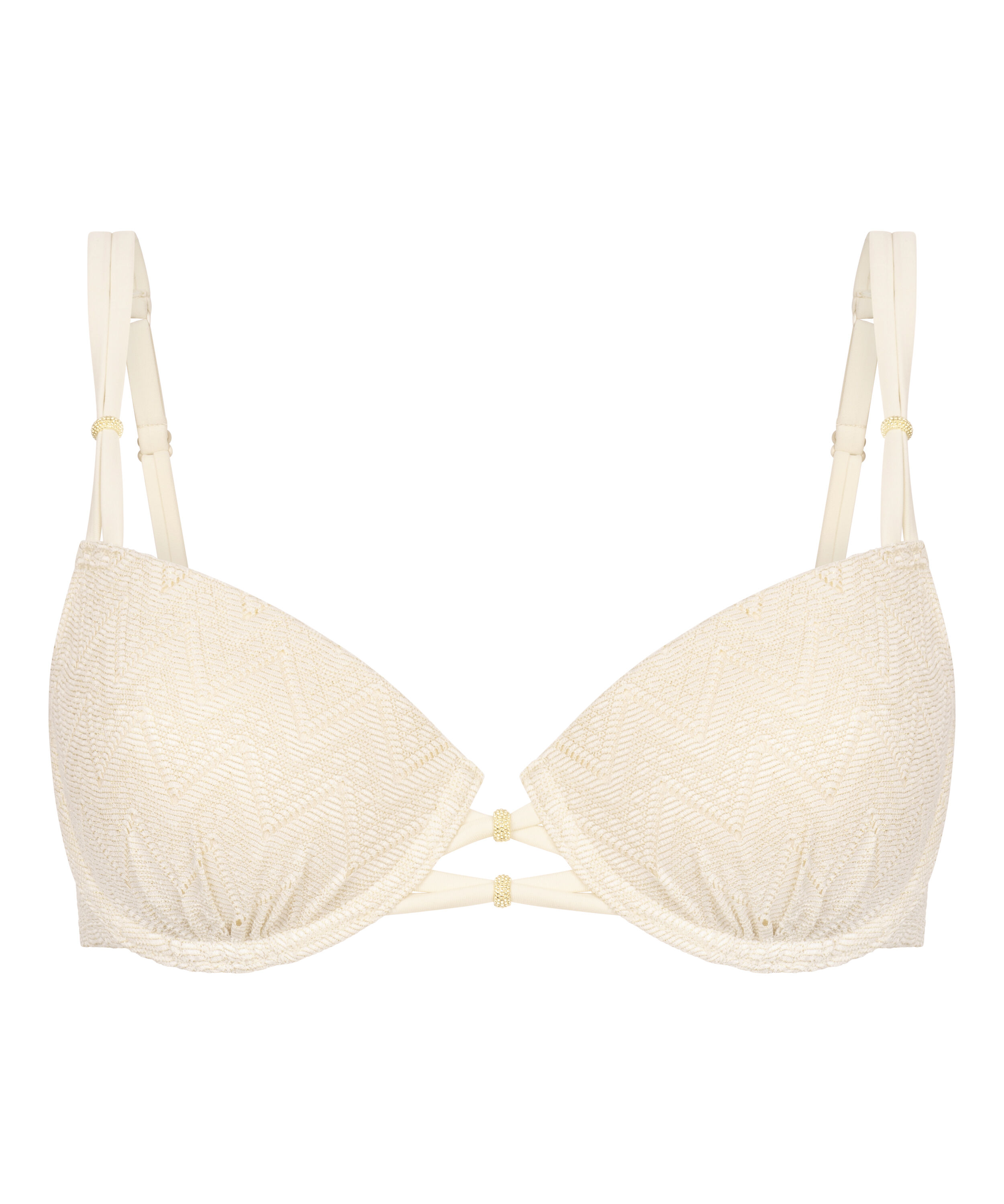 Crochet Bikini Top, Biały