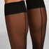 Skarpetki Sheer Back Seam, Czarny