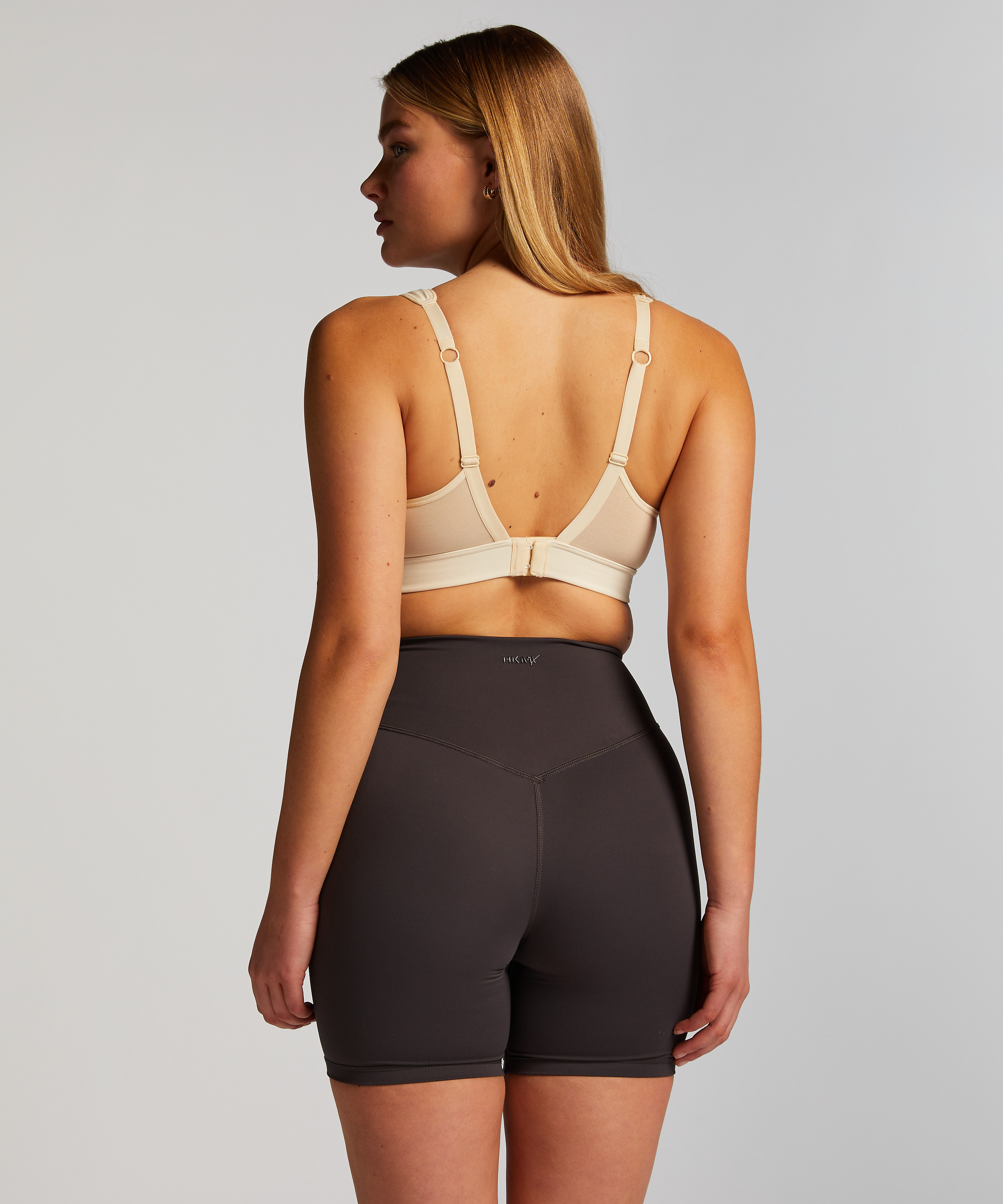 Sportowy biustonosz HKMX The All Star - poziom 2, Beżowy, main