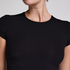 Top od piżamy Rib Essential, Czarny