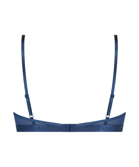 Biustonosz nieusztywniany z fiszbinami Honey, Niebieski