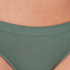 Seamless rib thong, Zielony
