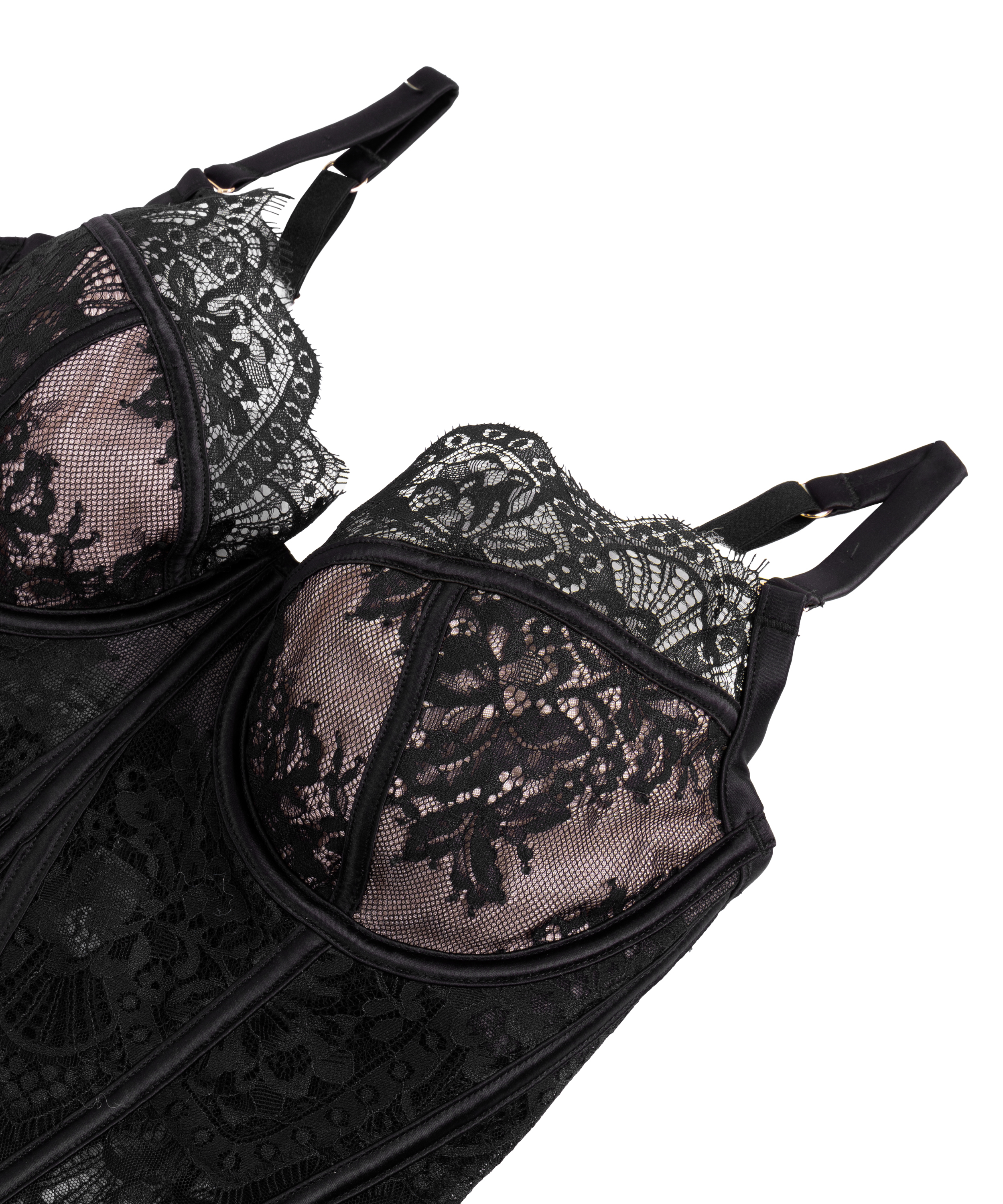 Gorset Zoe, Czarny, main