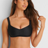Kr&oacute;tki top od bikini Vintage HKM x NA-KD, Czarny