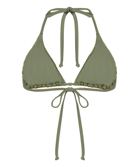 Tr&oacute;jkątny top od bikini Cali, Zielony