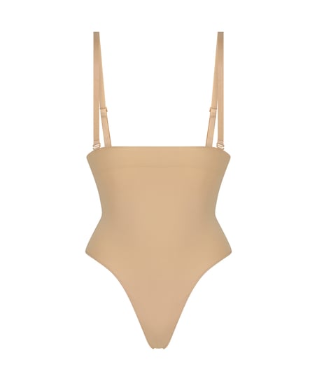 Stringi bezszwowe z wysokim stanem, Beżowy