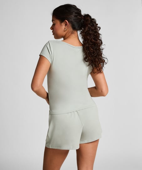 Dżersejowy zestaw piżamowy, Szary