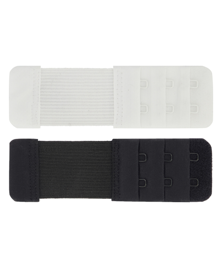 2-pak przedłużek do biustonosza, Czarny