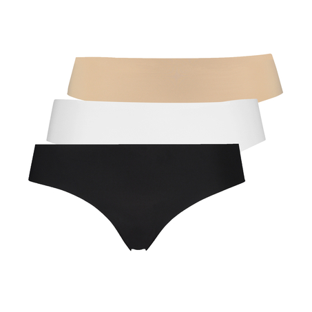 Niewidoczne pod ubraniem brazyliany z bawełny, Czarny