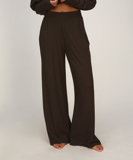 PANT WL PREMIUM RIB JERSEY, Brązowy