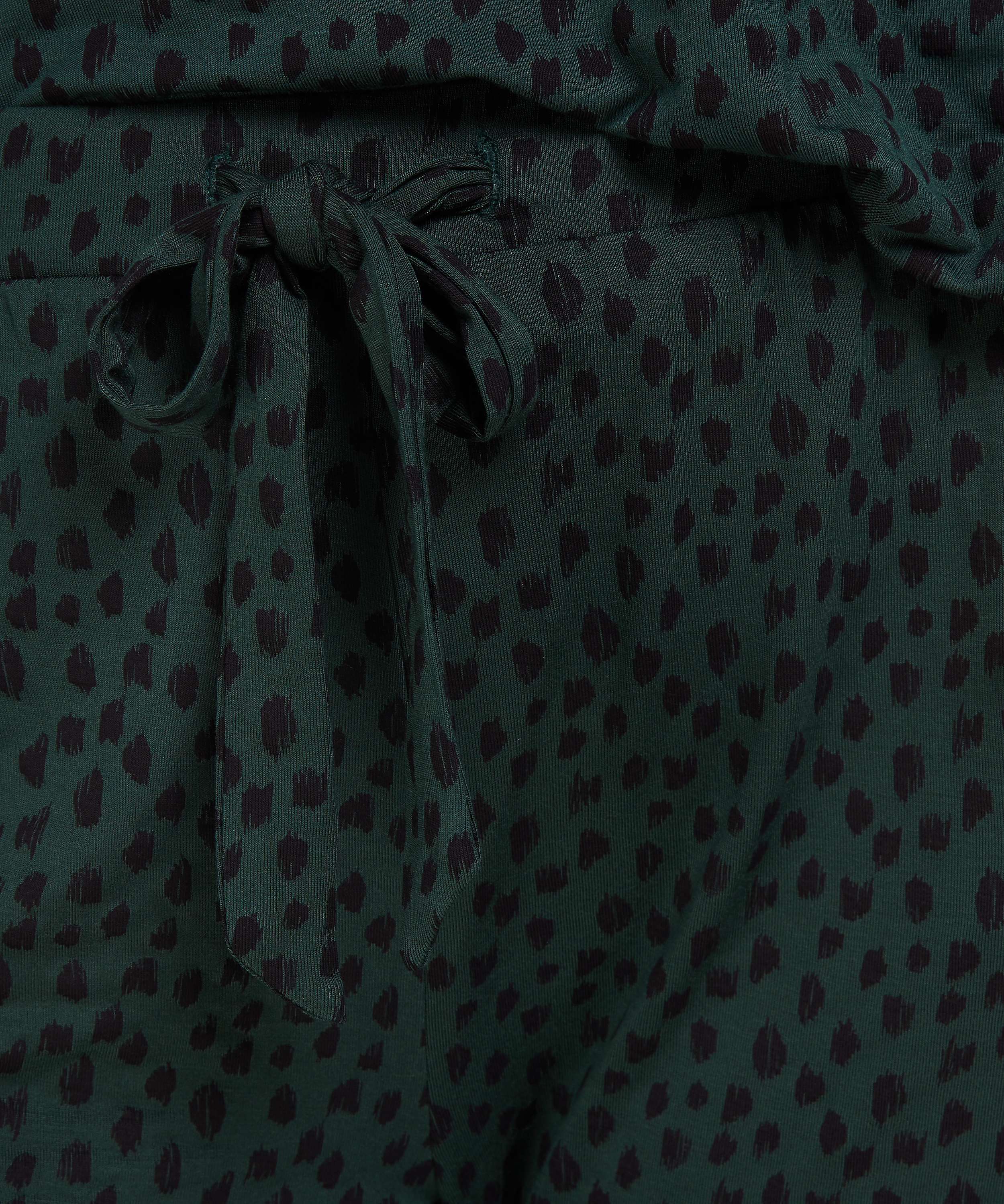 Loose-fitting Pajama Pants, Zielony, main