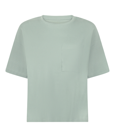 Pyjama Top Waffle, Zielony