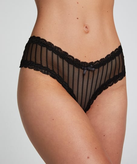 Brazyliany V-shape Mesh, Czarny