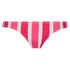 Candy Stripes Low Brazilian Bikini Bottoms, R&oacute;żowy