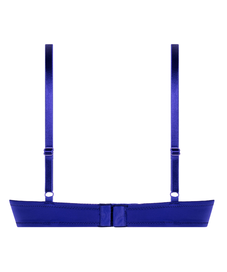 Biustonosz usztywniany z fiszbinami Plunge, Niebieski