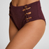 Majtki Bikini Panama z Wysokim Stanem, Fioletowy
