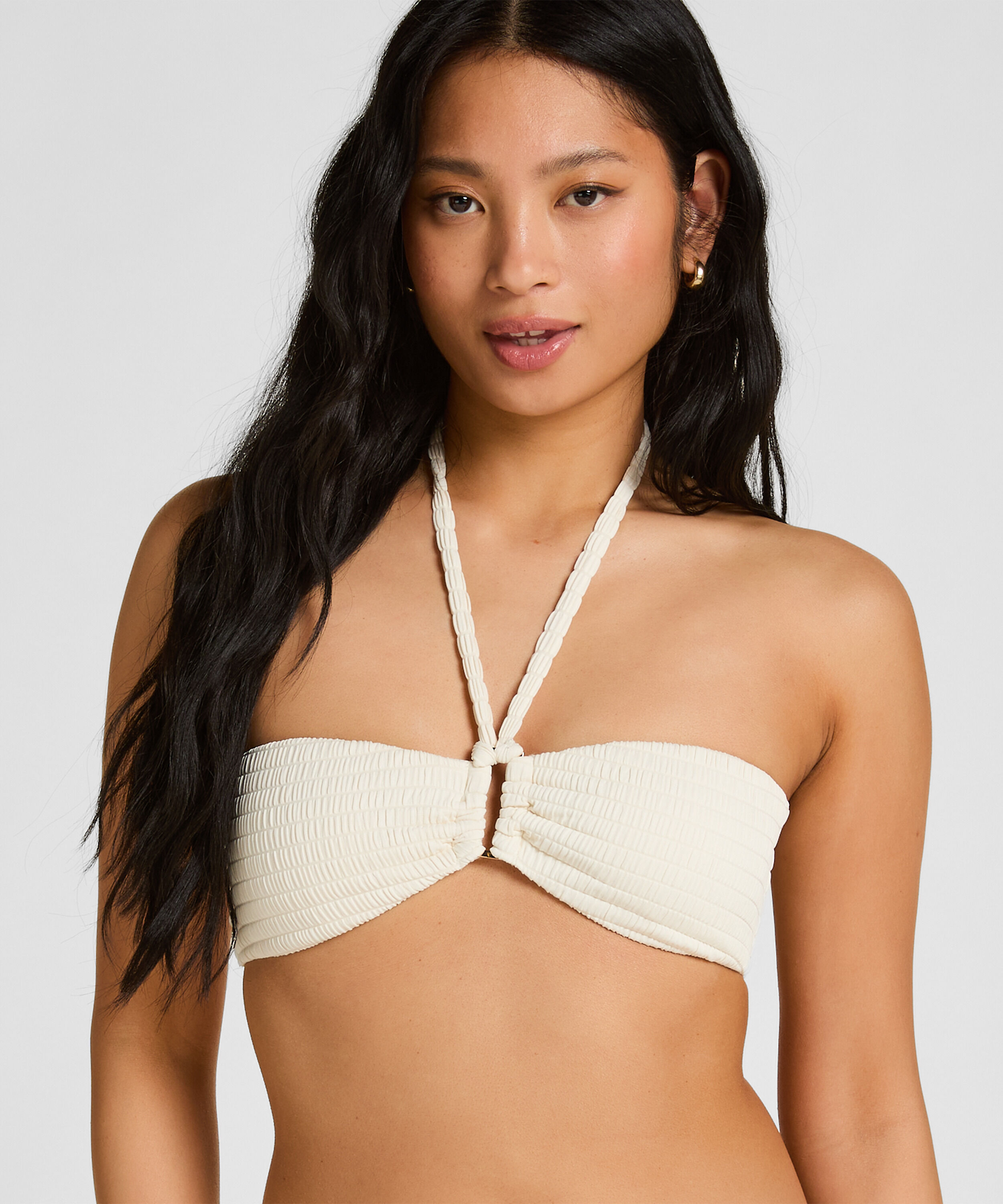 G&oacute;ra od Bikini Bandeau St Kitts, Biały