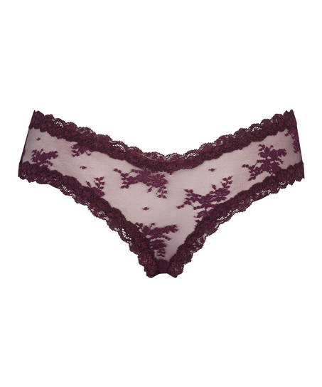 Brazyliany V-shape Mesh, Fioletowy