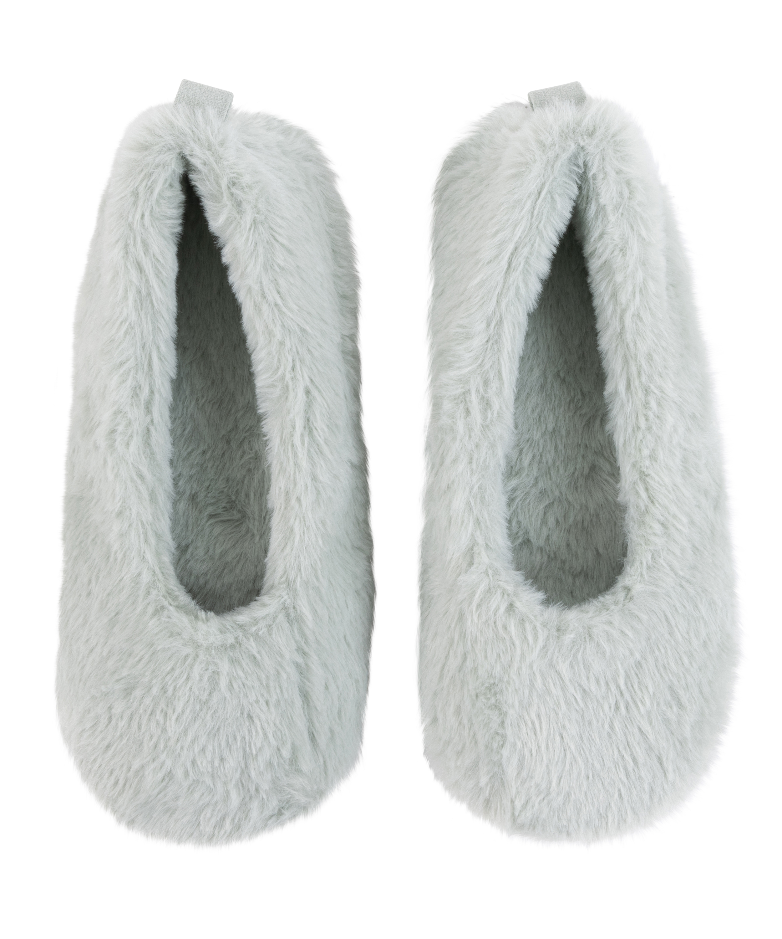 Baleriny Fake Fur, Zielony, main