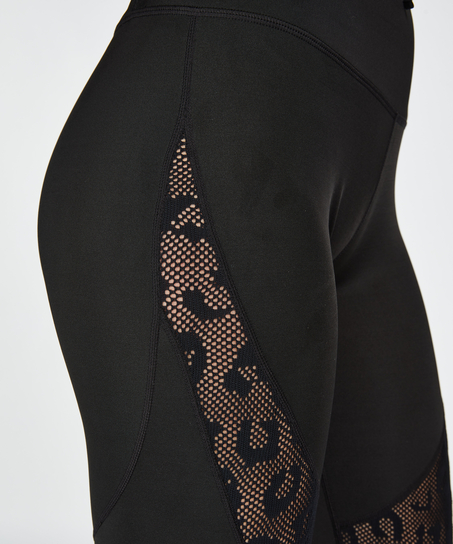 Legginsy z wysokim stanem HKMX Oh My Squat, Czarny